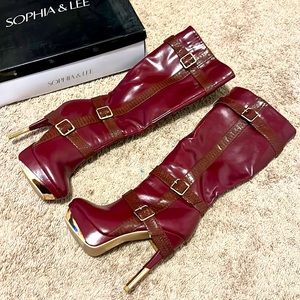 Sophia & Lee Heel Boots Size 8.5